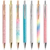 Glitter Leuke Ballpoint Pennen Intrekbare klikbal Pen Zwart Inkt Medium Point 1mm School Office Supplies