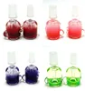 Vintage freezable glycerin Bowl 14MM 18MM GLASS BONG Hookah Smoking Pipes can put customer LOGO by DHL UPS CNE