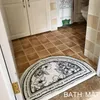 Carpets Style Bathroom Carpet Microfiber Bathtub Side Floor Non-Slip Bath Mats Toilet Rugs Doormat For Shower Bedroom Entry MatCarpets