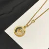 Fashion Bracelet Basilisk round cards pendants with diamonds women Bracelet Necklace Stud Earring sets Brass 18K gold plated ladies Designer Jewelry t01206812270