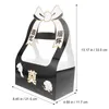 Gift Wrap 4pcs Tomb-Sweeping Day Paper Flower Basket Sacrifice Container Tote BagGift