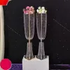 80cm/100cm Acrylic Crystal Wedding Flower Ball Holder Table Centerpiece Vase Stand Crystal Candlestick Wedding party Decoration 0803