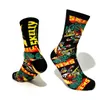 Tasarımcı Runner Sockn Cartoon Mens Sıkıştırma Çorap Kişiselleştirilmiş Çoraplar Ejderha Çar İskelet Kum Harajuku Hip Hop Hediyesi