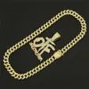 Pendant Necklaces Hip Hop Cubic Zircon Only The Family With 13mm Iced Out Bling Lock Miami Cuban Chain Necklace DropPendant NecklacesPendant