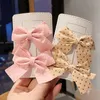 Hair Accessories 2 Pieces Polka Dot Clips Girl Little Art Small Fresh Bow Hairpin Baby Bangs