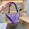 Bolsas de maçaneta superior para mulheres Triângulo Bolsas de ombro acolchoadas Designers de couro reais Bolsa preta Men Bolsa Cadeia Chain Unisex Homem Summer Ladies Bolet Sagra 2022