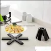 Matten pads tafel decoratie accessoires keuken eetbar huizen tuin keuken creatieve vouwpot mat maaltijd plastic warmte insation anti sc