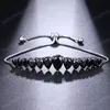 Luxe brillant goutte d'eau AAA Zircon Bracelet pour les femmes à la mode mariage mariée Vintage Bracelet bijoux accessoires