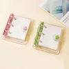 Notepads 8pcs/set Personal Planner Mini Binder Loose Leaf PVC Cover With Inner Paper Clear Diary Notebook Universal Office School 3 Ring
