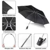 Neue automatische Regenschirm Regen Frauen Männer 3fache winddichtes Licht und langlebige 8K Business Kids Rainy Sunny Paraguas J220722
