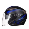 Celmets de motocicleta Half-Face Casco doble Seguridad eléctrica Unisexmotorcycle