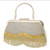 클러치 Rhintone Tassel Evening Bags Women Digner 럭셔리 핸드백 Dinner Part Purse Purse Ladi for Women 2022