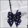 Bow Ties Fashion Accessories 12x15cm Women Girl Print för Bank El Business Dress Suit Shirts Decor Accessorie Dhrft