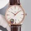 V4 Upgrade Version Patrimony 9015 Movement Automatic Mens Watch 85180/000J-9231 40mm 18K Gold Case White Dial Brown Leather Strap Sport Gents Watches 6 Colors