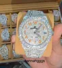 Cashjin Icedout Watch Men Luxury Wrist Watch Bling Iced Out VVS Moissanit Diamond Watch 7agi0