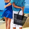 transparente strandtasche