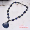 Biżuteria łańcuchów w sprzedaży naturalne klejnoty pół kamienne agat lapis lazuli jade jasper naszyjnik