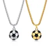 Pendentif Colliers Football Collier Ballon De Football Charme Bijoux Dainty Équipe Cadeau En Acier Inoxydable Coach GiftPendentif Sidn22