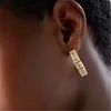 Womens Designer Earrings Gold Letter Studs Brand Gold Stud Earring Aretes Simple Earrings Woman Luxury Studs Masonry Earring