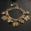 Link Chain Me Vintage Bohemian Gold Color Elephant Heart Charms armbanden voor vrouwen Fashion Gift Pulseira Feminina JewelryLink Lars22