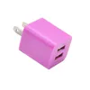 Pojedynczy USB 2A 1A Podwójne porty USB US Eu AC Home Wall Ładowarka Adapter dla Samsung S6 S7 Edge