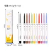 10 couleurs mate Eyeliner Gel Crayon Facile à porter Blanc Coloré Blanc Bleu Vile Pen