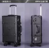 Valizler Yüksek Kaliteli Serisi 20/22/24inch El çantası ve Haddeleme Bagaj Vintage Ticaret Seyahat Bavul Hava Kutuları