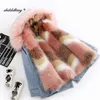 2020 Winter Parka For Girls Kids Faux Fox Fur Coat Outerwear Thick Fashion Jacket For Girl Baby Children 'Snowsuit Jacket 1-8year J220718