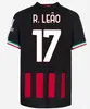 AC 22 23 Champions AC Milans Soccer Jerseys 2022 2023 Tomori Giroud Ibrahimovic Tredje hem 2022 Tonali Player Version Special Mearchear Kids Football Shirt