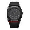 14スタイル高品質の時計102737 BGO41BBSVD/N OCTO SOLOTEMPO DLC A2813自動メンズウォッチブラックダイヤルラバーストラップGentsスポーツ腕時計