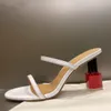 Runway Summer Slides Strange High Heel Slippers Sandals Women Open Toe Party Wedding Shoes One Belt Women Gladiator Sandal 2022