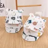 Mignon Cartoon Cartoon Baby Hat Spring Summer Baby Boy Girl Baseball Cap pour nouveau-née Coton Soft Cotton