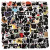 Adesivi da skateboard da 100 pcspack graffiti gatto nero per laptop per auto ipad biciclette per cuccioli per il casco motociclistico PS4 PS4 Fridge Decals Pv8393220