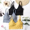 Bustiers Corsés Mujeres Sujetadores Tube Top Ropa interior sin costuras U Back Cropped Camis Sujetador activo Fitness Lencería Bralette Extraíble PadBustiers