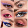 Eyeliner pailleté 8 couleurs par paquet Eyeliners colorés Outils de maquillage pour femmes ou filles Eyeliners longue durée