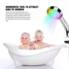 Color Changing Shower Head Led Light Glowing Automatic 7 Handheld Water Saving Bathroom Decor 220401