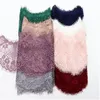 9.5cm tissu à coudre tissus œillets multicolore en option dentelle décoration polyester soie femmes vêtements accessoires cils dentelle 3 verges