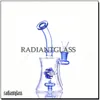 Mini Beaker Bong Hookahs 7.6 "Glass Glass Glass Rig Kolorowa bąbelek dobry funkcja Bongs