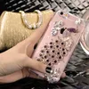 Lüks Kristal 3D Tavuskuşu Bling Glitter Elmas Temizle TPU PC Kılıfları iphone 13 12 11 Pro Max XR 8 Artı Samsung S21 FE S22 Ultra A13 A23 A33 A53 A12 A52 A72 A22 A32