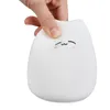 Silicone Touch Sensor LED Night Light For Children Baby Kids 7 Colors 2 Modes Cat LED USB LED Night Lamp 220727