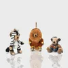 Cadena de encanto de la bolsa de Kawaii Cartoon Bear Bear Doll Toy Doll Carr Ornaments for Friend Gift Keyring Accesorios para mujeres 220714