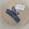 s3131蝶のプラスチックヘアリップ女性バレットヘアクリップヘアピンラージサメクリップレディバレットヘアアクセサリー