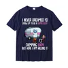 Men's T-Shirts I Never Dreamed I'd Be A Super Sexy Camping Lady T Shirt Tops Design Cotton Normal Europe Mens