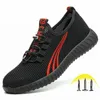 Indestructible Shoes Men and Women Work Shoes with Steel Toe PunctureProof Lightweight Breathable Safety Shoes Soft Sneakers Y200915