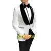 Handsome Embossing Groomsmen Shawl Lapel Groom Tuxedos Man's Suits Color Style Optional 01