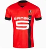Versione giocatore Stade Rennais 22 23 Maglie da calcio Rennes Maillot de Foot 2022 2023 Sulemana Bourigeaud Terrier Guirassy Aguerd Traore Men Kit Kit Shirts