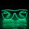 El Wire LED LEDS SPECIAL Shutter Light Up Monochrome Glow Shrows Eye-Wear Lunes W / Driver pour Rave Party Christmas