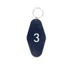 Keychains Wholesale El Abs Keychain Motel Key Tag Custom Logo Printing Cafe KeyringKeychains Emel22