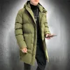 Vestes pour hommes Parka d'hiver Automne Puffer Hommes Manteau d'extérieur Veste longue Armée Vert Manteau à capuche Plus Taille 8XL 201218