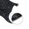 4 -Hole St Guitar Pickguard Niestandardowy pusty materiał na zarysowanie ze śrubami do akcesoriów gitarowych Czarna perła 4ply